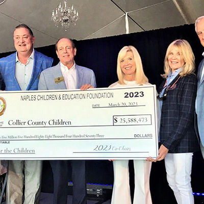 get-involved receiving a check